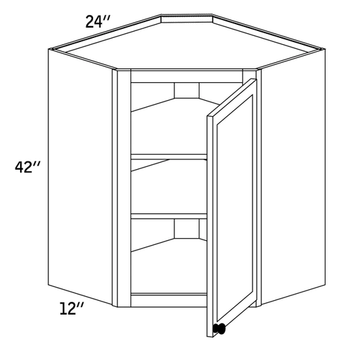WDC2442 - Wall Diagonal Cabinet - CC9000